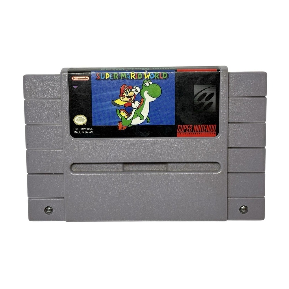 Super Mario World SNES 1991 Game Cartridge Only Authentic Tested Plays